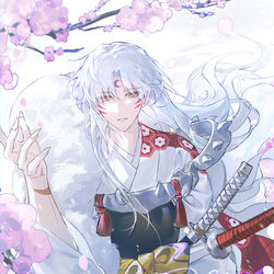 This is a pixiv picture whose title is Sesshomaru.