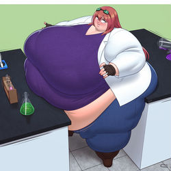 This is a pixiv picture whose title is Flab in the Lab.