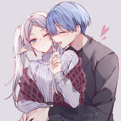 This is a pixiv picture whose title is Hug💞💞.