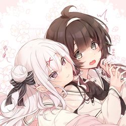 This is a pixiv picture whose title is 『 魔女狩り少女のぼっち卒業計画 』.