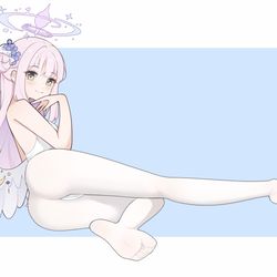 This is a pixiv picture whose title is 圣园未花.