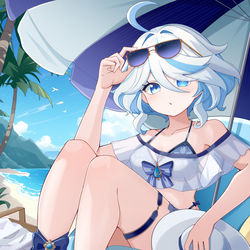 This is a pixiv picture whose title is 芙芙泳装！！.