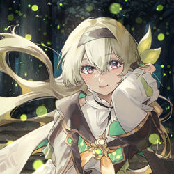 This is a pixiv picture whose title is 流萤.