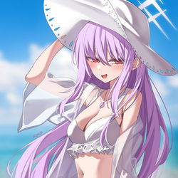 This is a pixiv picture whose title is 수영복 아츠코.