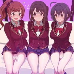 This is a pixiv picture whose title is ピンクチェックスクール(skeb).