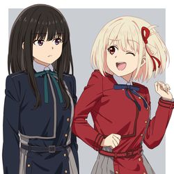 This is a pixiv picture whose title is リコリコのファンアート⑱.