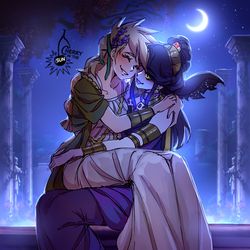 This is a pixiv picture whose title is Persephone x Nyx.