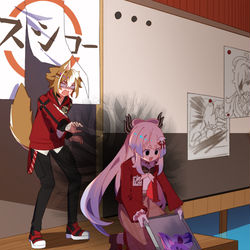 This is a pixiv picture whose title is 魚はお友達ですよ。.