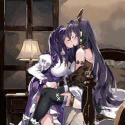 This is a pixiv picture whose title is アイラとオルティナ.