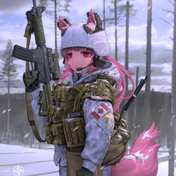This is a pixiv picture whose title is 北約戰鬥群 EFP Battle Group Latvia.