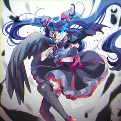 This is a pixiv picture whose title is ダークキュアスカイ.