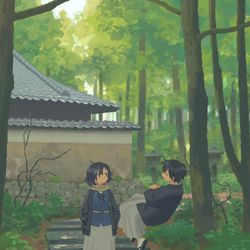 This is a pixiv picture whose title is commission.