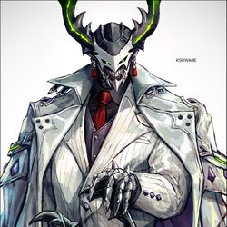 This is a pixiv picture whose title is 服部武雄（コートスタイル）.