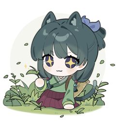 This is a pixiv picture whose title is 猫猫可爱捏.