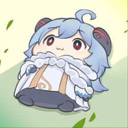 This is a pixiv picture whose title is 【原神】ごはん食べて横になる甘雨.
