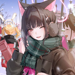 This is a pixiv picture whose title is 冬カズサ.