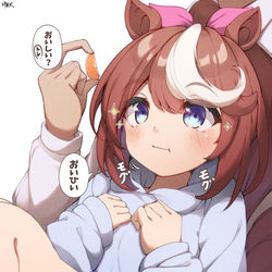 This is a pixiv picture whose title is 餌付け.