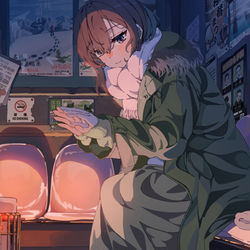 This is a pixiv picture whose title is 始発待ち.