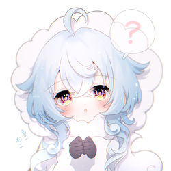 This is a pixiv picture whose title is もこもこ❄️ロリ甘雨ちゃん.