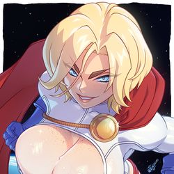 This is a pixiv picture whose title is Power girl.
