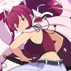 This is a pixiv picture whose title is Yuzuriha.
