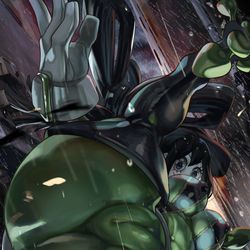 This is a pixiv picture whose title is Night prowl with Froppy.