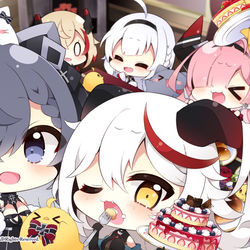 This is a pixiv picture whose title is アズールレーン６周年記念イラスト【仕事絵】.