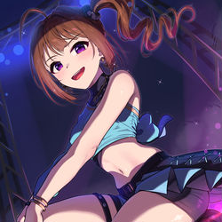 This is a pixiv picture whose title is 奈緒の太もも.