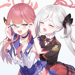 This is a pixiv picture whose title is アルちゃん！次はメガネかけてよ～♡.