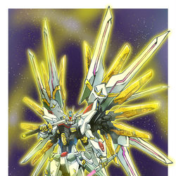 This is a pixiv picture whose title is マイティーストライクフリーダムガンダム.
