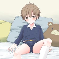 This is a pixiv picture whose title is 恥ずかしいよ///.