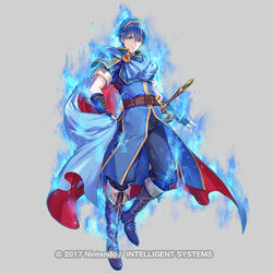 This is a pixiv picture whose title is FEH：紋章士英雄「始まりの紋章士 マルス」.