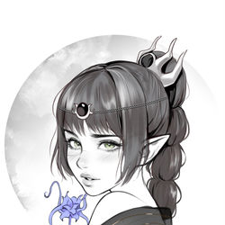 This is a pixiv picture whose title is Shadowheart.