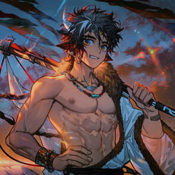 This is a pixiv picture whose title is 万顷-谢拉格set.