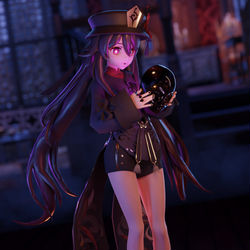 This is a pixiv picture whose title is Hu Tao Masked.