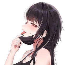 This is a pixiv picture whose title is Shiori's New Piercings.