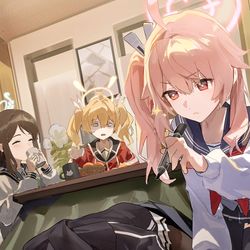 This is a pixiv picture whose title is 年の瀬まったりスイーツ部.