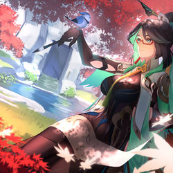 This is a pixiv picture whose title is 閑雲さん.
