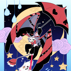 This is a pixiv picture whose title is "Would you fly me to ******？".