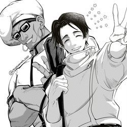 This is a pixiv picture whose title is 海外組.