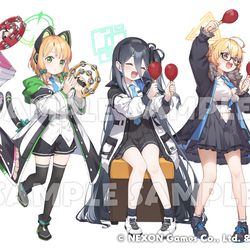 This is a pixiv picture whose title is ブルーアーカイブ×まねきねこコラボ.