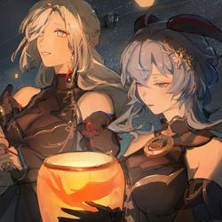 This is a pixiv picture whose title is 海灯祭.