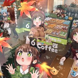 This is a pixiv picture whose title is 秋の紅葉、食欲の高揚.