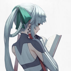 This is a pixiv picture whose title is 読書に集中している正雪先生.