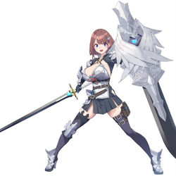 This is a pixiv picture whose title is 一夜ちゃん（騎士）.