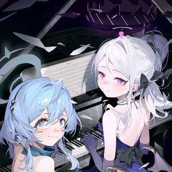 This is a pixiv picture whose title is 日奈&亚子.
