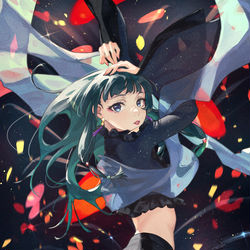 This is a pixiv picture whose title is 花になって.
