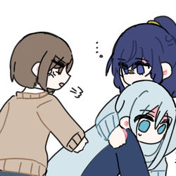 This is a pixiv picture whose title is 取り合い.