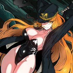 This is a pixiv picture whose title is 봉춤추는 선장 바니마엘.