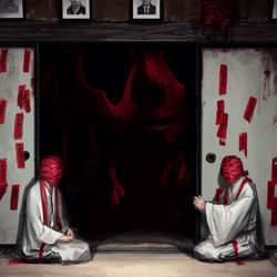 This is a pixiv picture whose title is 御開帳.